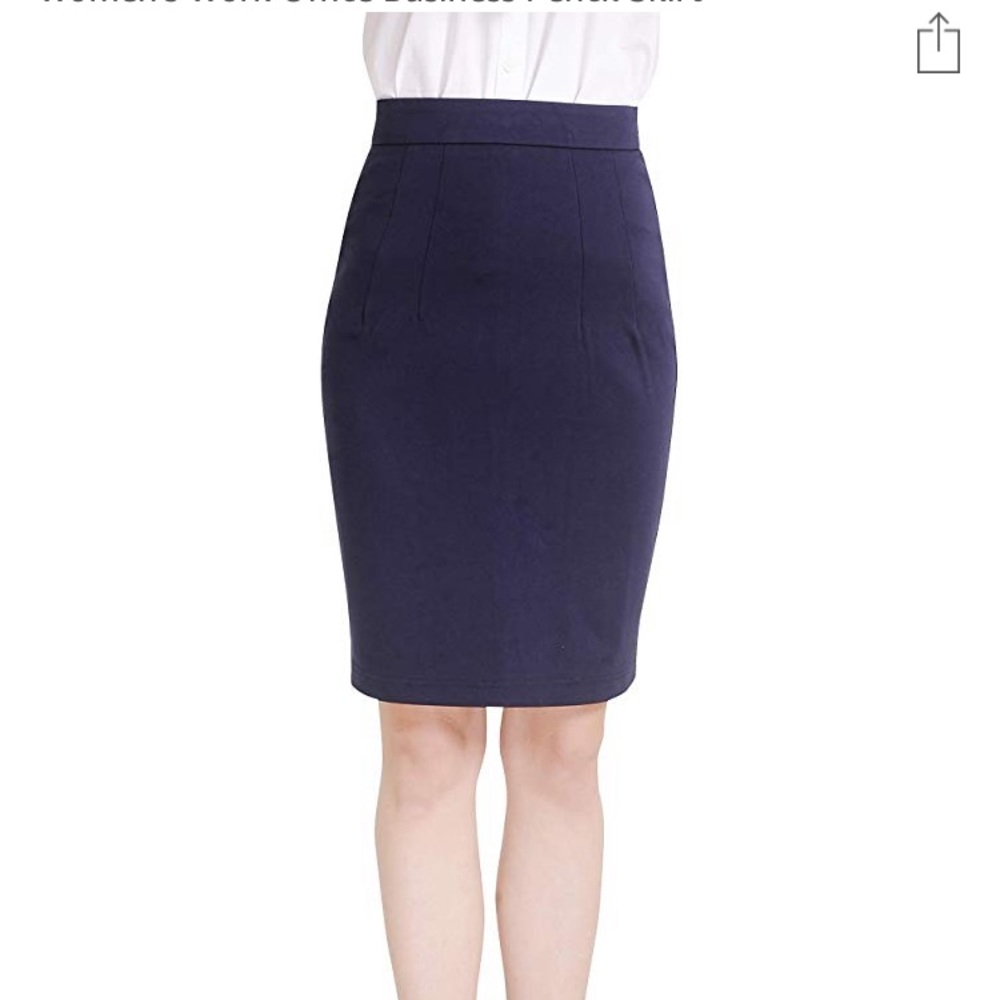 Maycrafts Navy Pencil Skirt